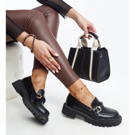 Sorte loafers med Lasima spænde 1