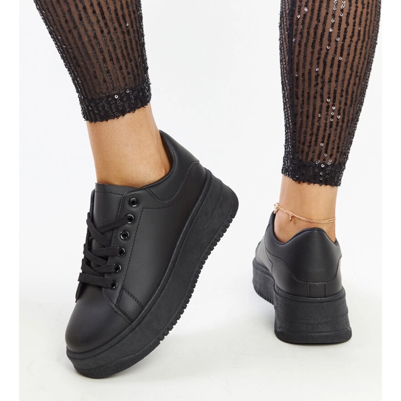 Sorte Ottavia platform sportssko 1