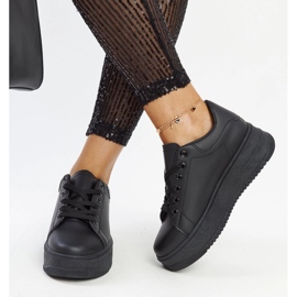 Sorte Ottavia platform sportssko 2