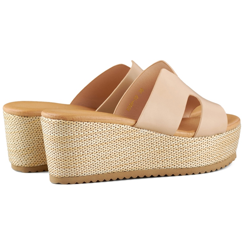 Beige kilesandaler til kvinder 1
