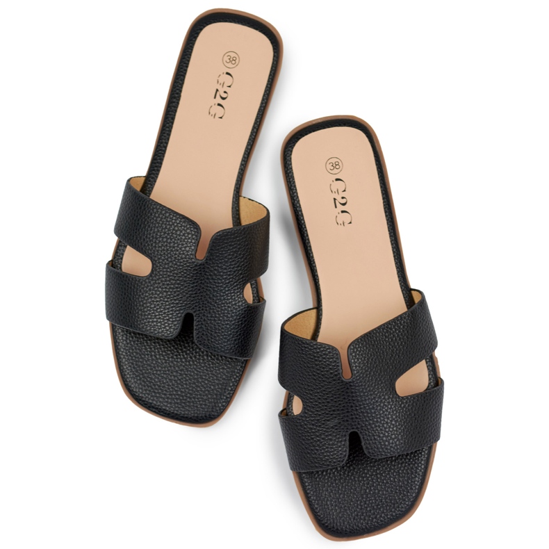 Sorte klassiske afslappede flip-flops til kvinder 1