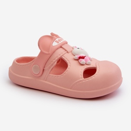 Skum hjemmesko til børn med pink opleia dekoration lyserød 2