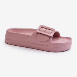 Kvinders skumflip-flops på platformen med et spænde Big Star NN274A663 Pink lyserød 1