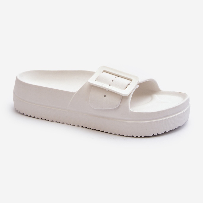 Kvinders skumflip-flops på platformen med spænde Big Star NN274A661 Hvid 1