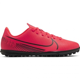 Nike Mercurial Vapor 13 Club Tf Jr AT8177-606 fodboldsko rød rød 1