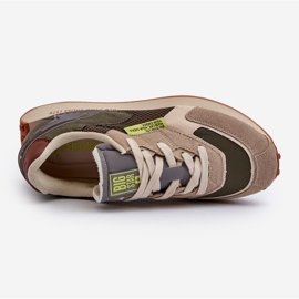Sportssko Herre sneakers Memory Foam System Big Star NN174345 Khaki grøn 2