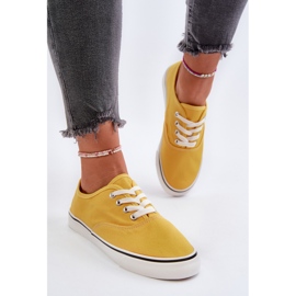 Klassiske gule sneakers til kvinder Sneakers Olvali 4
