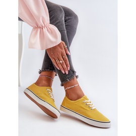 Klassiske gule sneakers til kvinder Sneakers Olvali 8