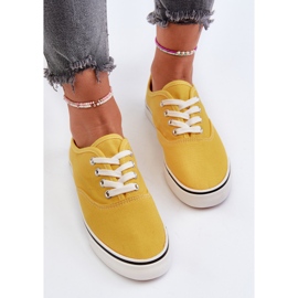 Klassiske gule sneakers til kvinder Sneakers Olvali 7