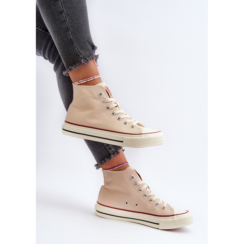 Høje sneakers til kvinder Big Star NN274278 Beige 1