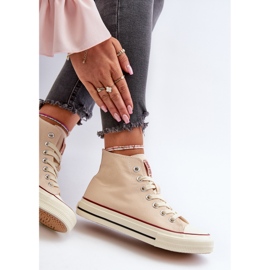 Høje sneakers til kvinder Big Star NN274278 Beige 2