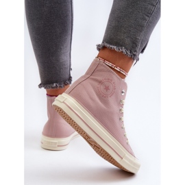 Høje sneakers til kvinder Big Star NN274277 Pink lyserød 1