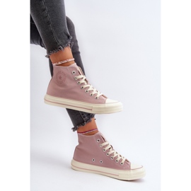 Høje sneakers til kvinder Big Star NN274277 Pink lyserød 2