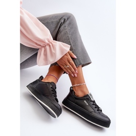 Platform Sneakers til kvinder Big Star NN274255 Sort 2