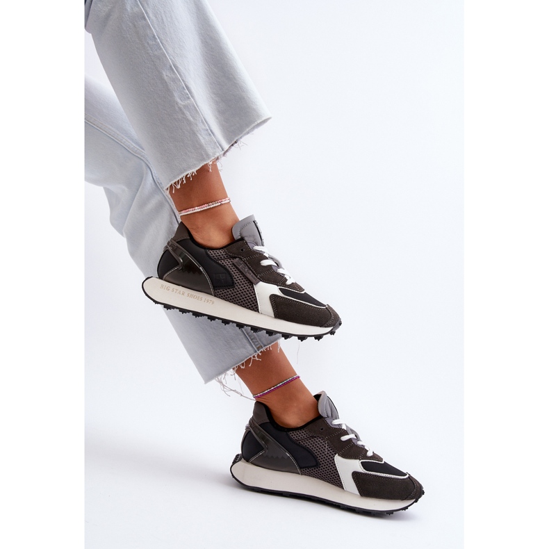 Sneakers til kvinder på Memory Foam System Big Star Platform NN274683 Sort 1