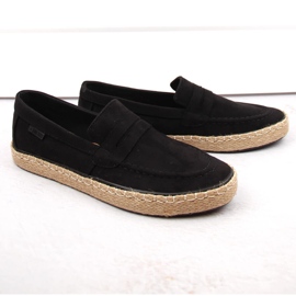 Herresko, slip-on espadriller mokkasiner, sort Big Star NN174046 1