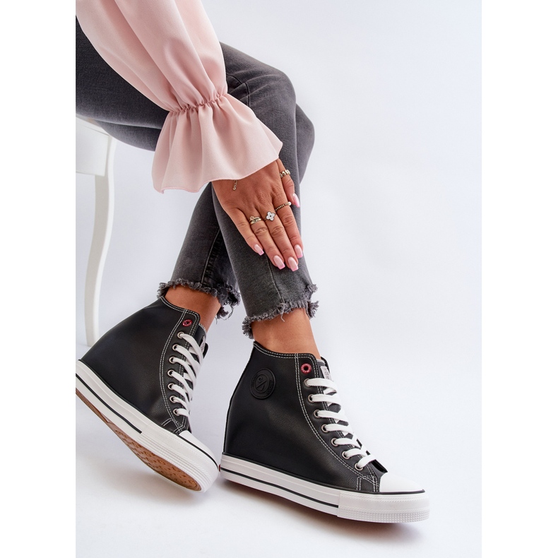 Kvinder Wedge Sneakers Cross Jeans NN2R4005 Sort 2