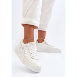 Platform sneakers til kvinder Hvid Zeparine 4