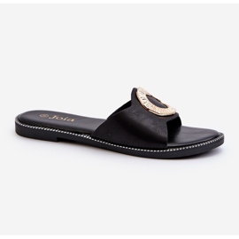 Dameflip-flops med dekoration, Sort Cilima 1