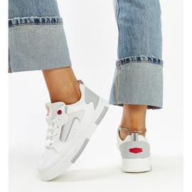 Hvide Cross Jeans sneakers til kvinder 4