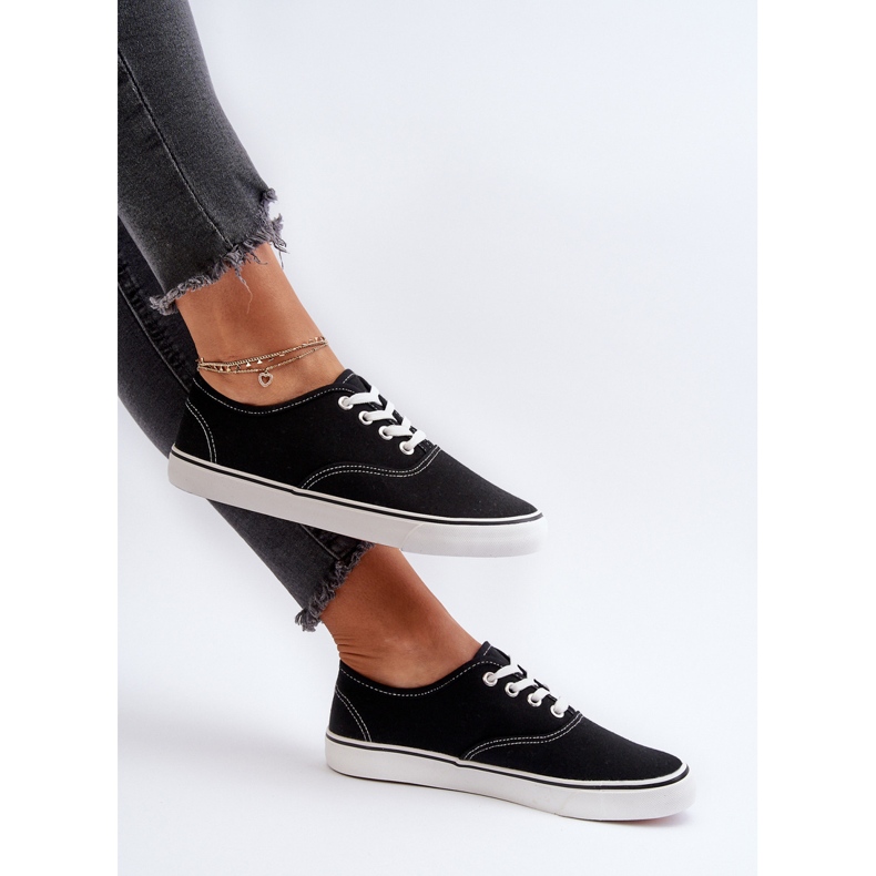 Klassiske damesneakers sneakers sort Olvali 1