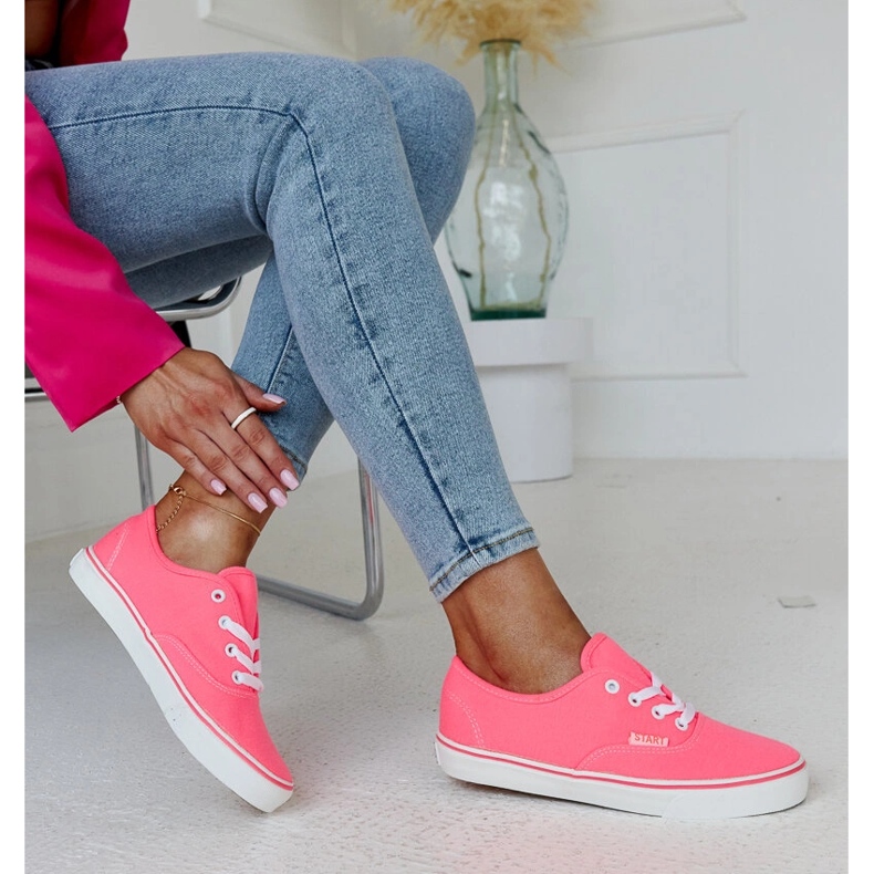 Lyserøde klassiske Erla sneakers 1