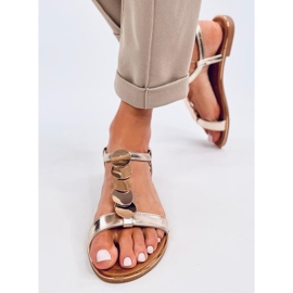 Ennes Gold sandaler med gulddekoration gylden 2