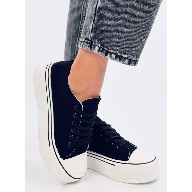 Loic Black højsålede sneakers sort 2
