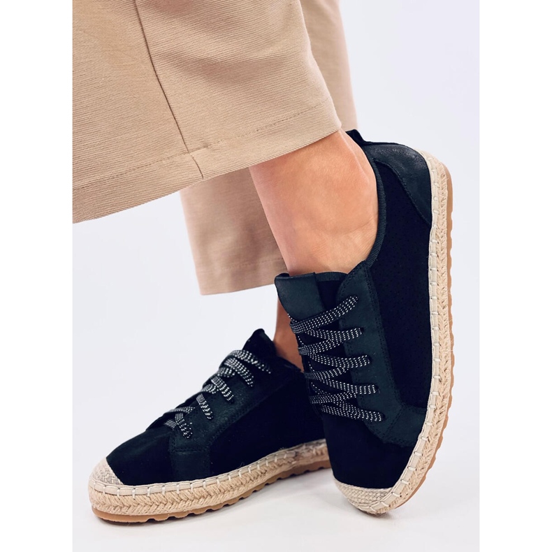 Felix Black espadrille sneakers sort 2