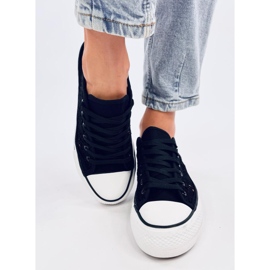 Ferrie Black blonde sneakers sort 1