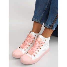 Ankelsneakers med dobbelt snørebånd hvid 1