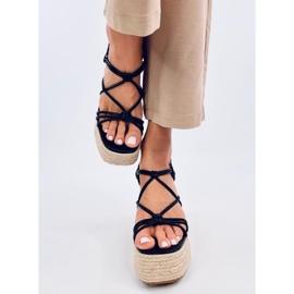 Pascai sorte kile espadrillesandaler 1