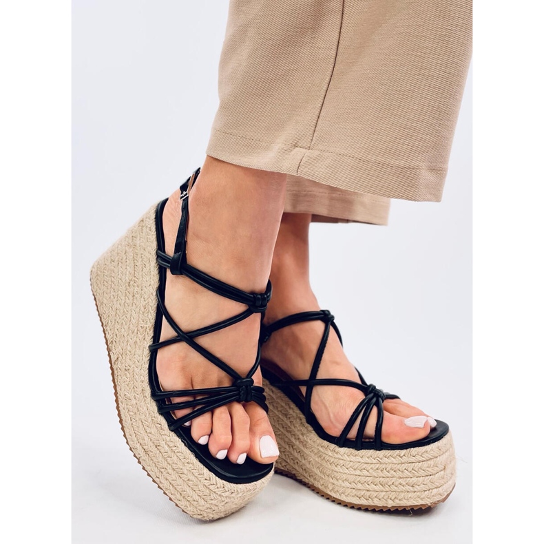 Pascai sorte kile espadrillesandaler 2