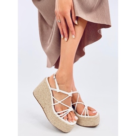 Pascai White kile espadrillesandaler hvid 2