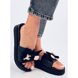 Brandis Bamse-flip-flops i sort guld 2