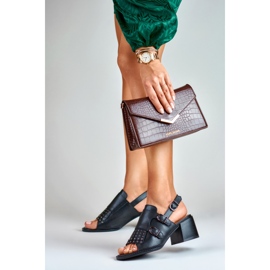 La.Fi Sorte sandaler med nitter 1