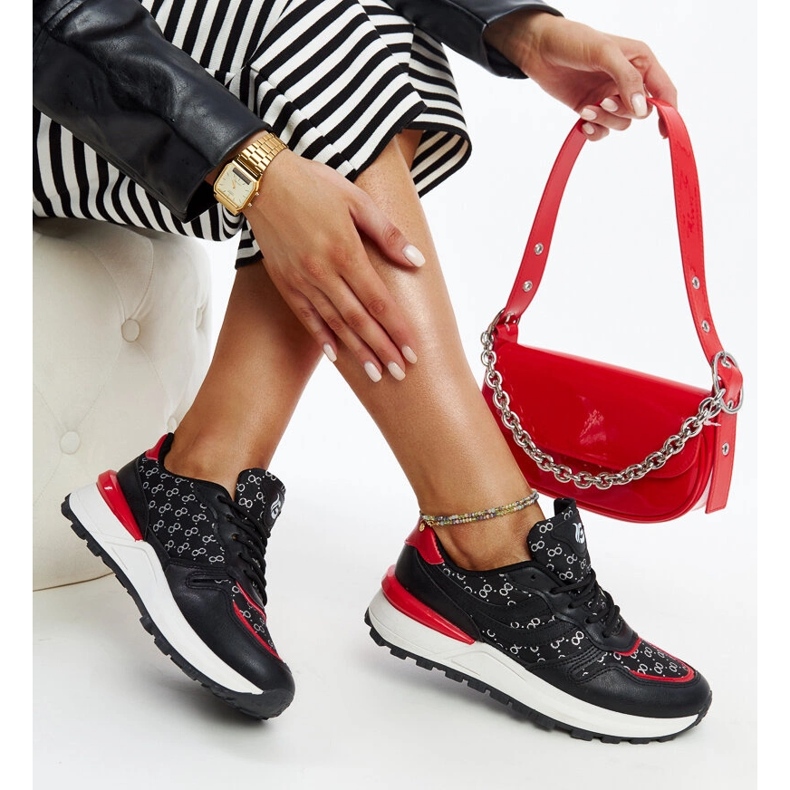 Sorte Sportssneakers M8857 SORT 1