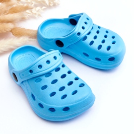 Lyseblå skum flip flops 2