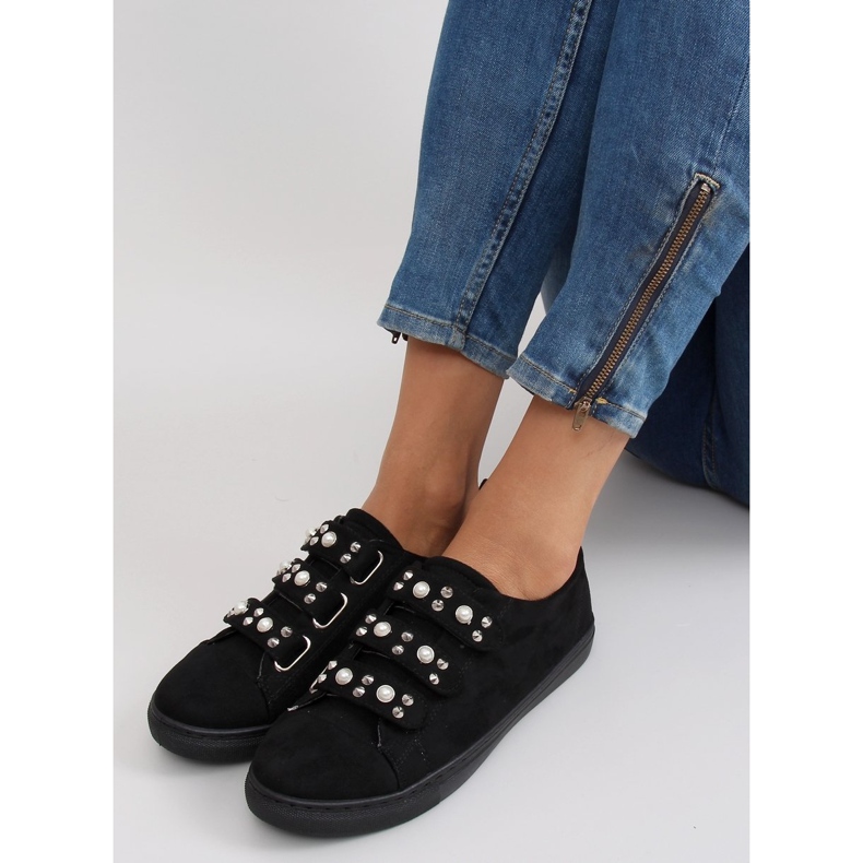 Sneakers med l1078 Sorte perler 2