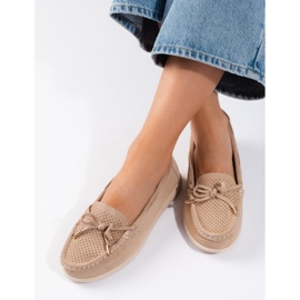 Goodin Beige loafers til kvinder 1