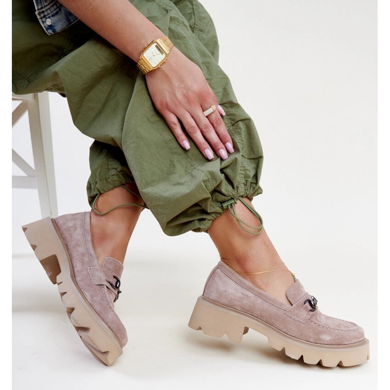 Vinceza brune ruskind loafers 1