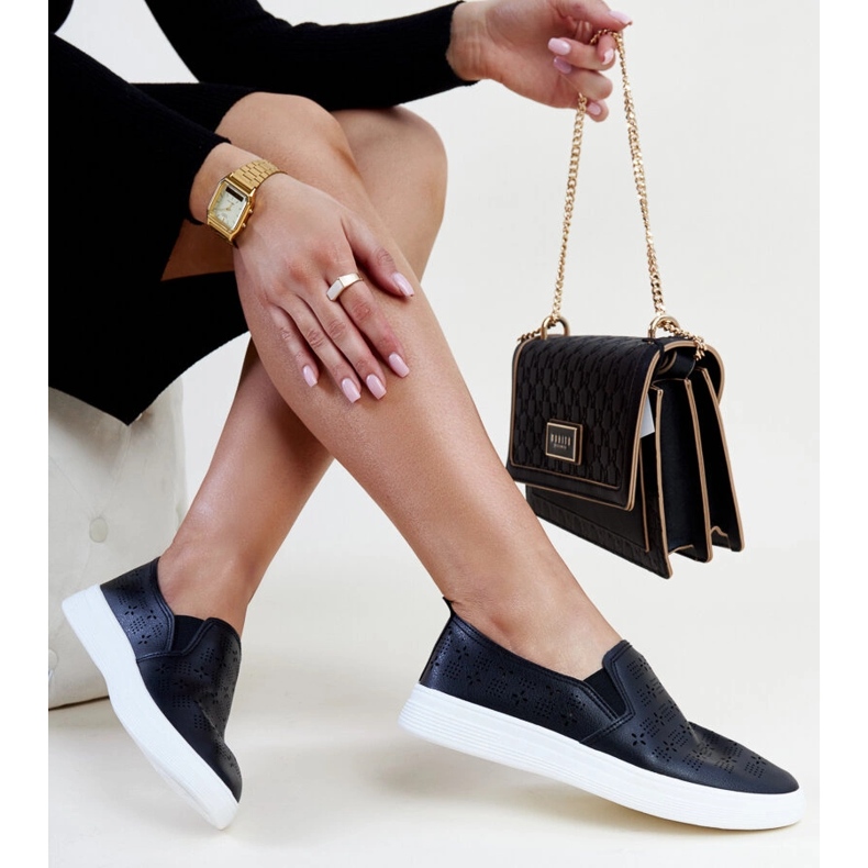 Sorte Hilal slip-on sneakers 1