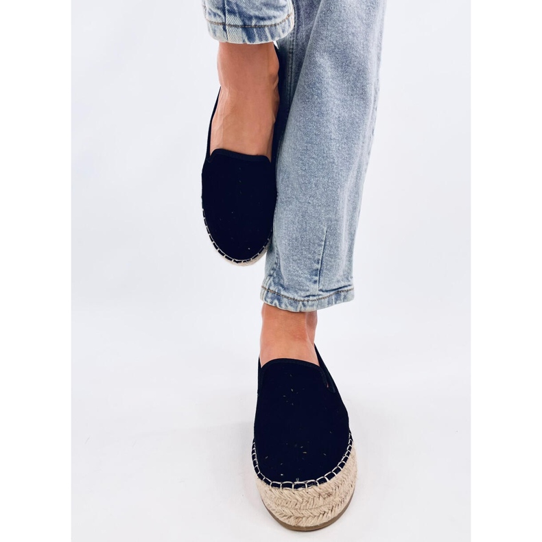 Rigois Sorte gennembrudte espadriller 1