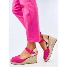 Morelli Fuchsia espadrillesandaler med kile lyserød 2