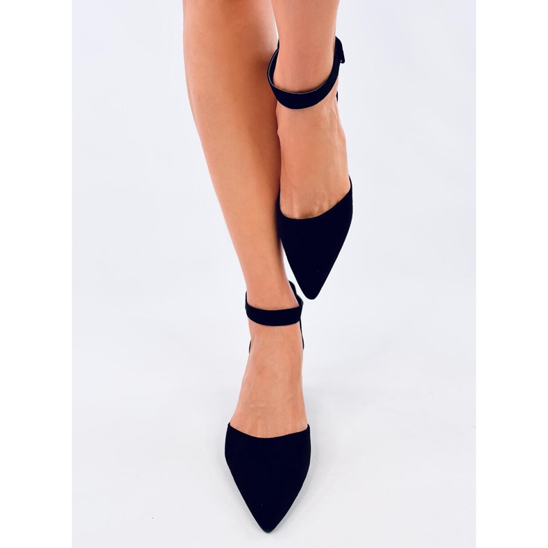 Dacrem Black lavhælede pumps sort 1