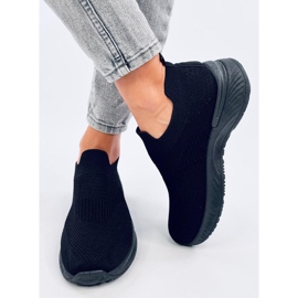 Suare Allblack sock sportssko sort 1
