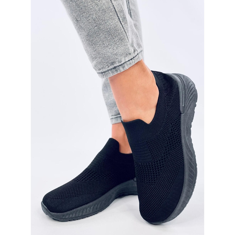 Suare Allblack sock sportssko sort 2