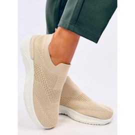 Suare Beige strømpe sportssko 2