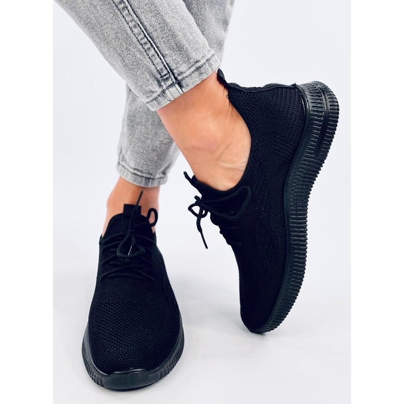 Brisson Allblack sock sportssko sort 1