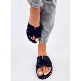 Elegante dameflip-flops Dalmasi Black sort 1